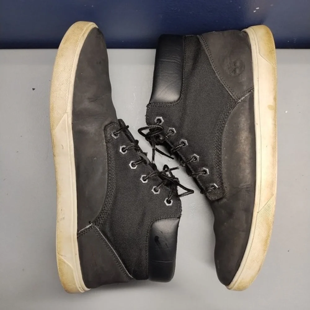 Timberland Groveton Chukka Boots‎ Mens US Size 10.5 Black High Top Lace Up 9464B